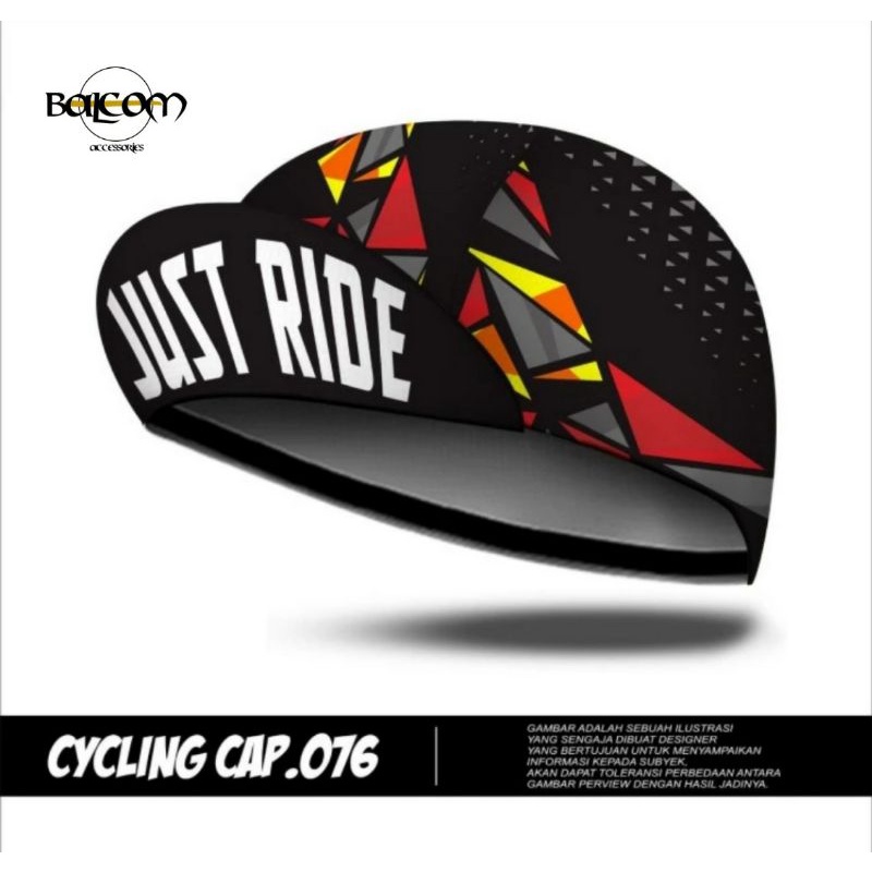 TOPI CYCLING CAP JUST RIDE TOPI SEPEDA MTB