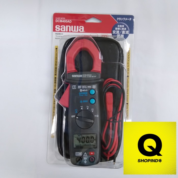 FLASH SALE SANWA DCM400AD/DCM 400AD TANG AMPER CLAMP AMPER DIGITAL 400A,AC&DC TERLARIS