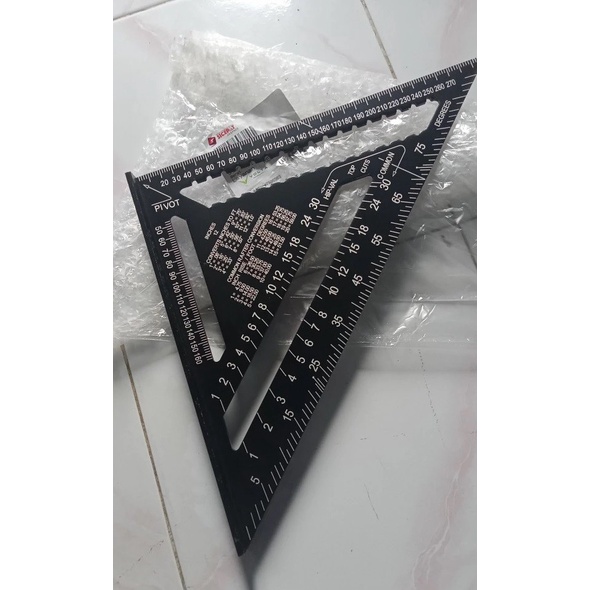

Speed Square 12Inch Besar 30Cm Ggaris Segitiga Woodworking