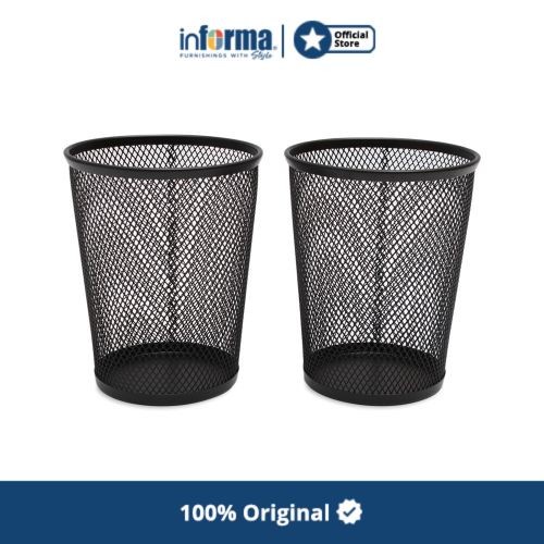 

Bestseller Tempat Penyimpanan Pensil Pulpen-Mesh Pencil Cup Set Of 2 Pcs Black