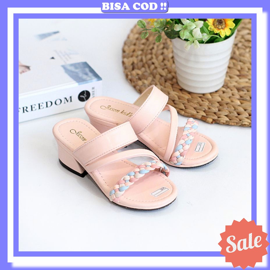 Sandal Heels Anak Hak Tahu Ukuran Kecil 26/30 - Amor Kids 01 Sandal Heels Anak Perempuan Hak Tahu Mo