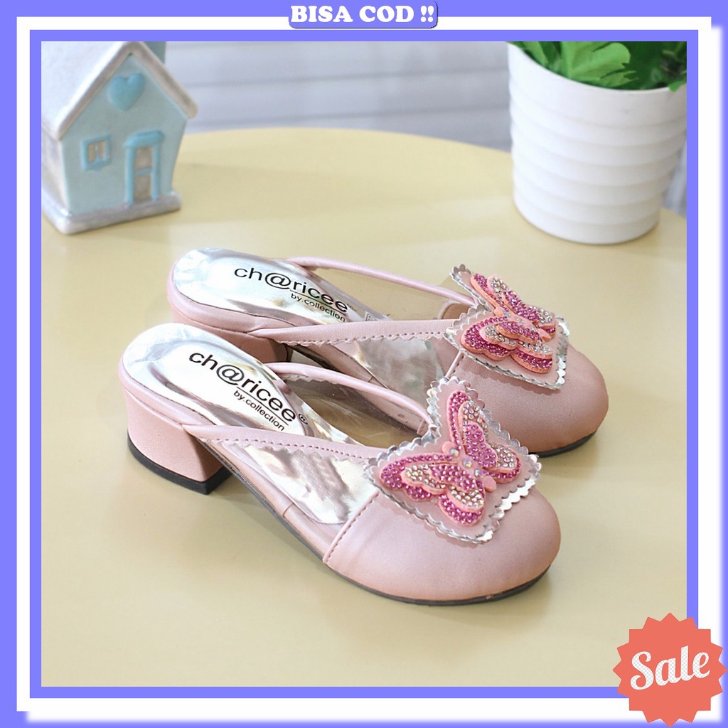 Anak Perempuan Sandal Hak Anak Perempuan Model Tali Sandal Anak Perempuan Hak Tahu Bapau Kaca Motif 