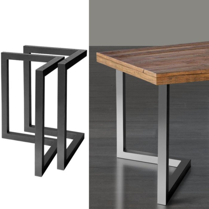 Best Seller Kaki Meja Besi Hollow 4X6 72Cm Holo Galvanis Bangku Kotak Custom