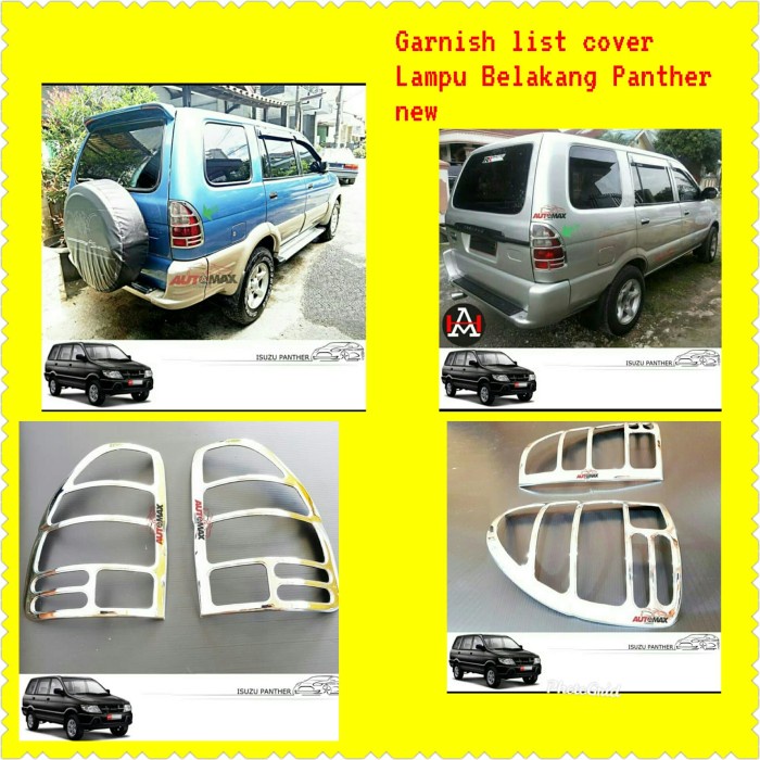 Garnish List Cover Lampu Belakang Isuzu Panther New Chrome