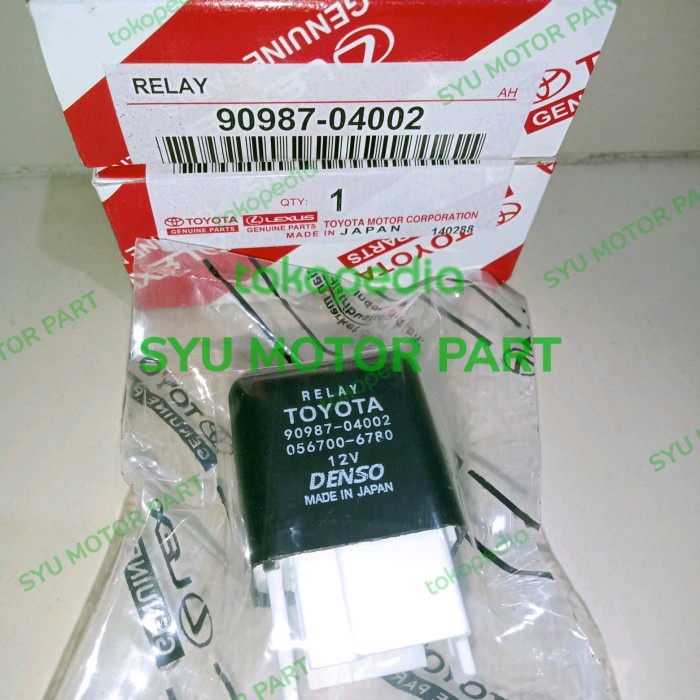 Terlaris Relay Toyota Kaki 5 12Volt Relay Ac Corola Starlet Soluna 90987-04002