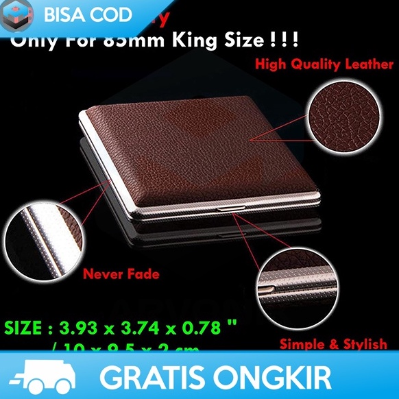☆ BUNGKUS ROKOK PREMIUM KULIT LEATHER OPHONE EG5831 20 SLOT MURAH ELEGAN FRK31