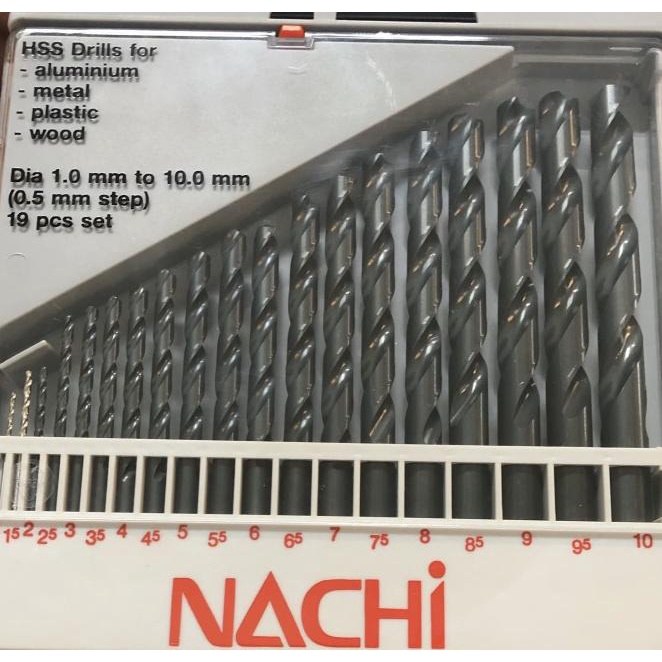 Nachi Mata Bor 1-10Mm/ Nachi Mata Bor Set 1-10Mm