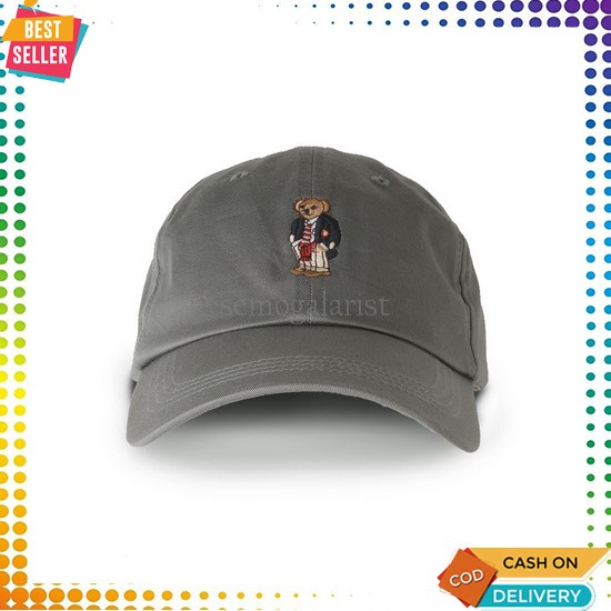 Discount Today Topi Pria Murah Keren Distro Jaring Trucker Polo - 0335.22 Cap Bear - Raw Clay