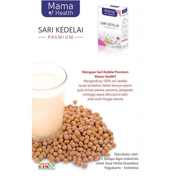 

Mama Health Susu Sari Kedelai Bubuk Murni Melilea Cod