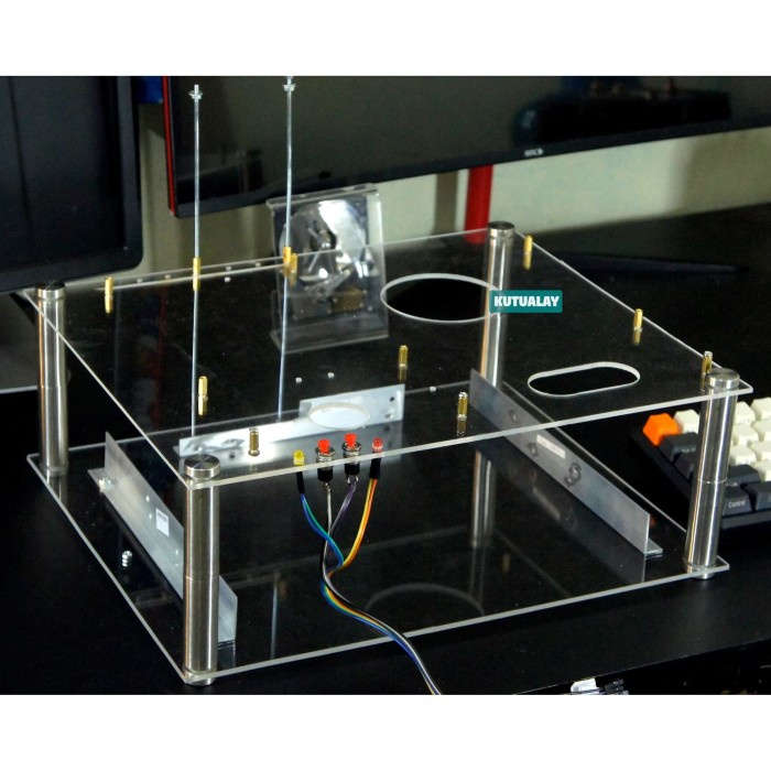 Best Seller Casing Cpu Atx Acrylic Pc Komputer Open Air Benchtable Akrilik