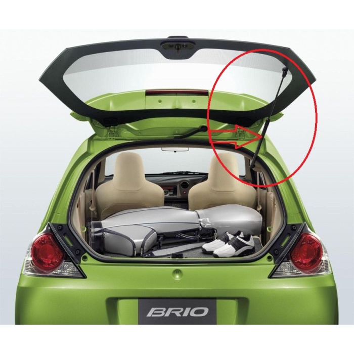 shock bagasi belakang / shock kaca belakang brio 2012 - 2016 ori dhaffastore