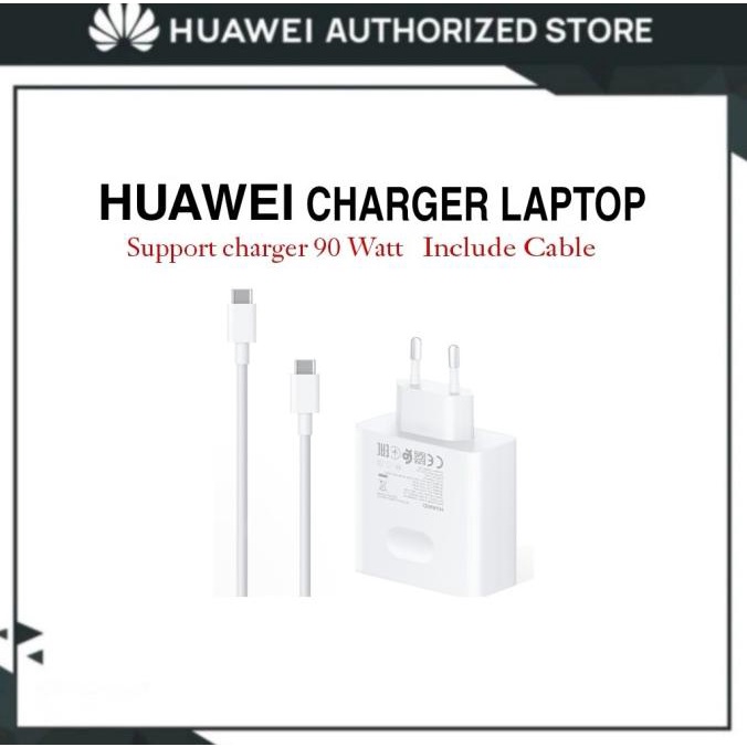 HUAWEI CHARGER LAPTOP Support 90 Watt Include Cable