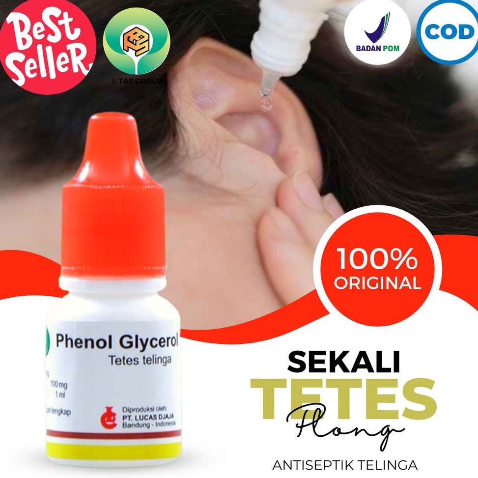 Produk Terbatas Phenol Glycerol 5ML Obat Tetes Telinga Berdengung Berair Mampet Pembersih Kotoran Ke