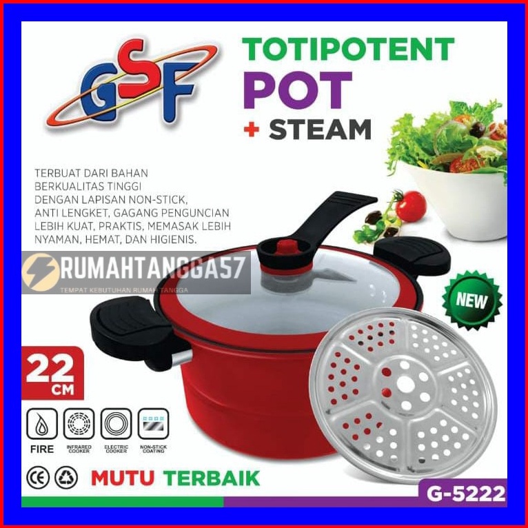 Diskon PANCI PRESTO TOTIPOTENT POT 22CM / TOTIPOTENT MULTIPURPOSE POT 22CM / TOTIPOTENT PANCI PRESTO