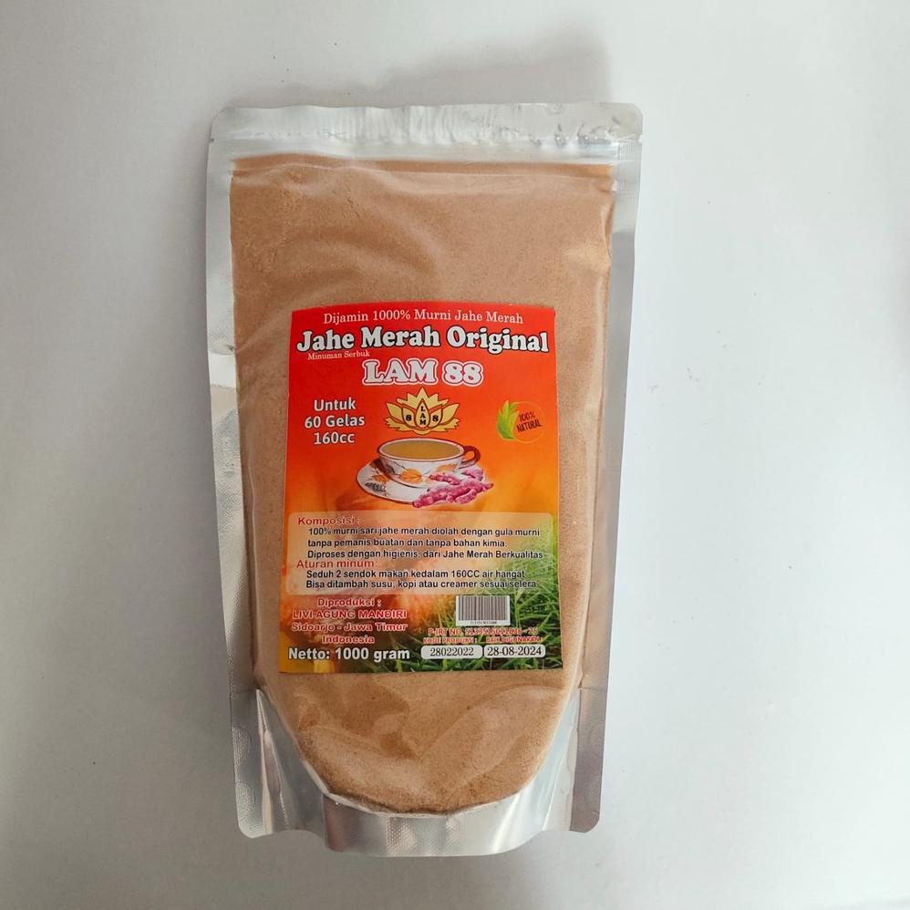 

Kekinian jahe merah instan dengan gula murni ukuran 1kg ~