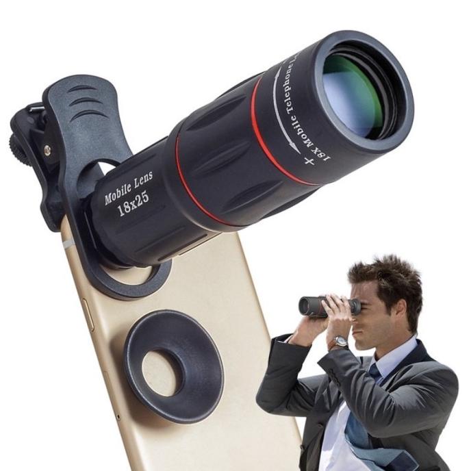 APEXEL Lensa Zoom HP Lens Kamera Tele Zoom HP 18X ZOOM Universal 18X25
