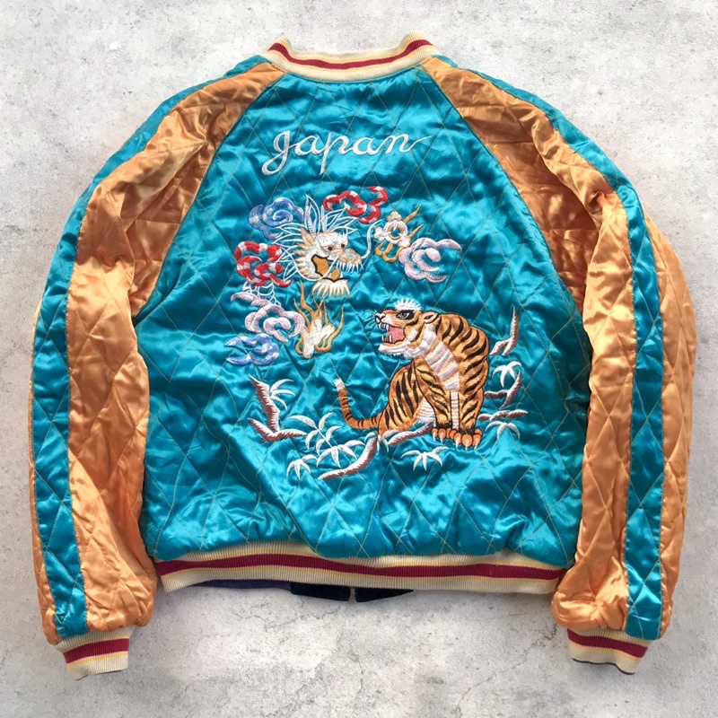 Vintage Sukajan Ryu Tora Embroidery