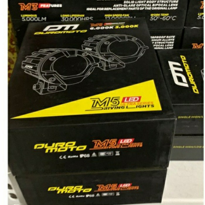 Duromoto M5 Lampu Led Tembak Foglamp Premium Motor Mobil 60Watt 60W