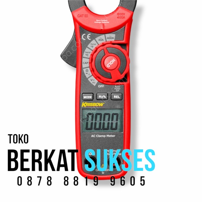 PROMO TANG AMPERE DIGITAL CLAMP METER 400 A KRISBOW TERBARU