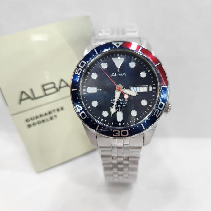 Jam Tangan Pria Alba Al4191X1 Al 4191 Pepsi Automatic Original Oinudiana.Shop