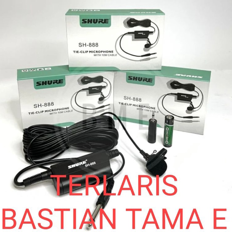 Paling Popular Mic jepit shure super peka cocok untuk imam masjid shure sh 888
