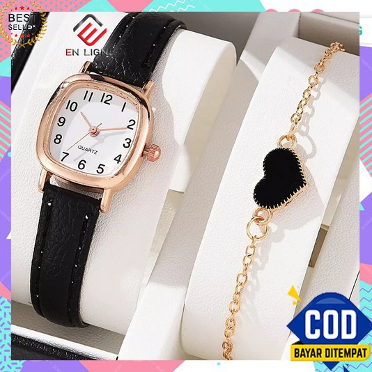 Jam Tangan Wanita Dewasa 2023 Branded Elegan Mewah Kecil Arloji Cewek Korea Untuk Perempuan Waterpro