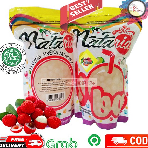 

Ready Stock Popping Boba Lychee - boba Leci 500gr | Supplier Powder Minuman Bubble Drink Promo