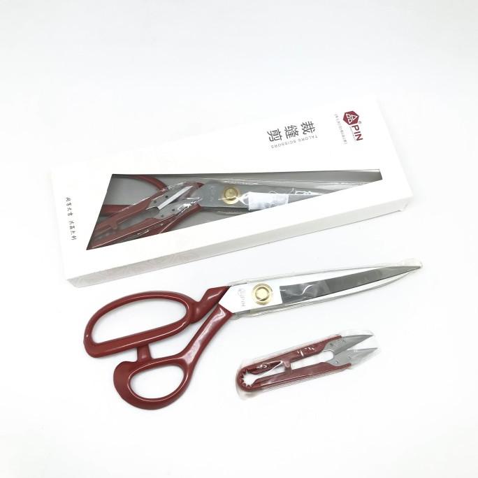 

^^^^^] Gunting Kain / Gunting Potong Bahan Kain 10" Merah PIN / PIN-1104