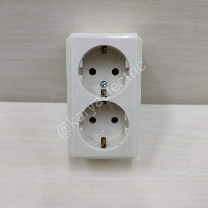 ,,,,,,,] STOP KONTAK OB BROCO 2 LUBANG 15420 ORIGINAL