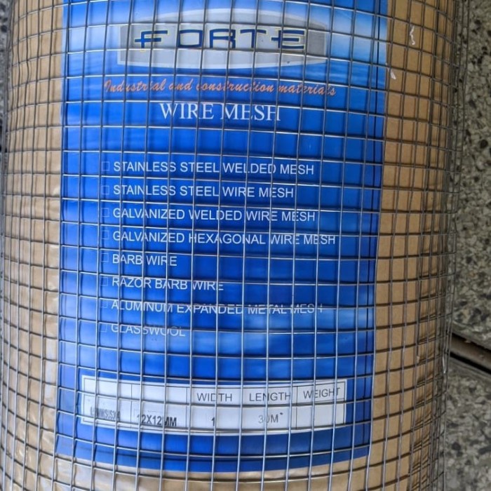 Latins Ram Kawat Loket Stainless Sus 304 1/2" X 1 Meter 12Mm Eceran Gosend