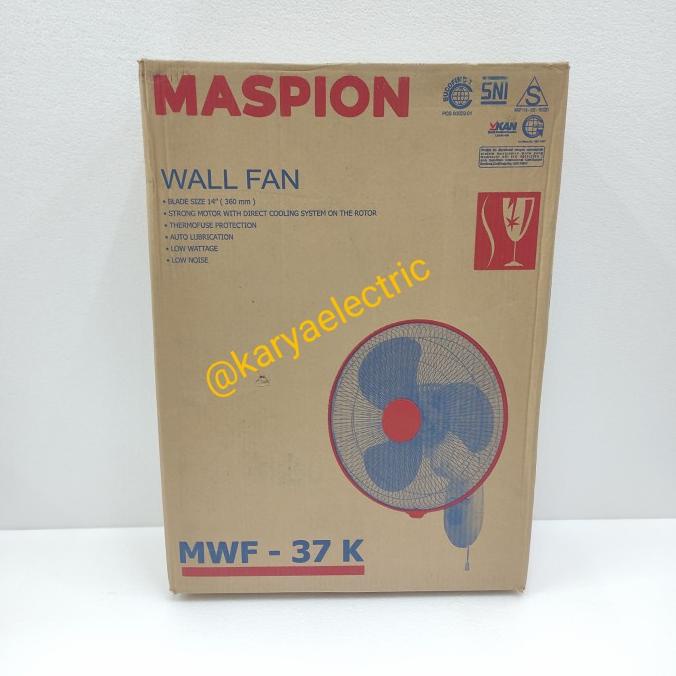 '+'+'+'+] MASPION WALLFAN KIPAS ANGIN DINDING TEMBOK 14" MWF-37K ORIGINAL