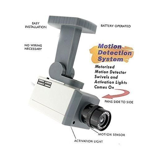Fake Dummy Surveillance Cctv Camera With Motion Sensor
