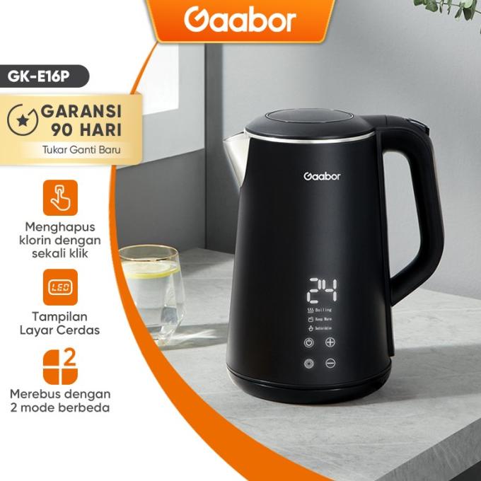 Gaabor Kettle Electric Pemanas Air 1.6 L Digital / GK-E16P