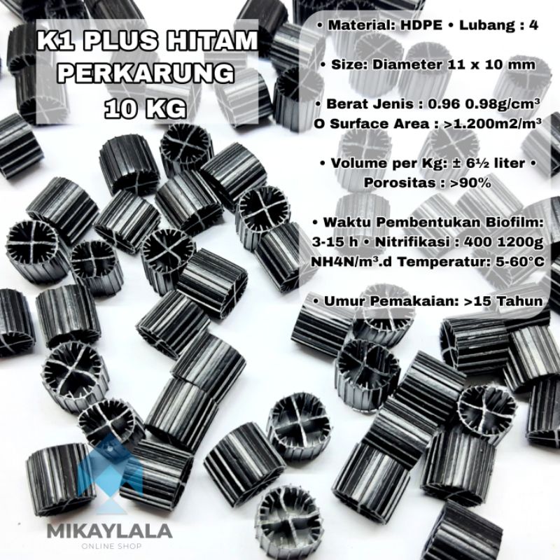 K1 PLUS HITAM KALDNESS HITAM PER KARUNG 10 KG