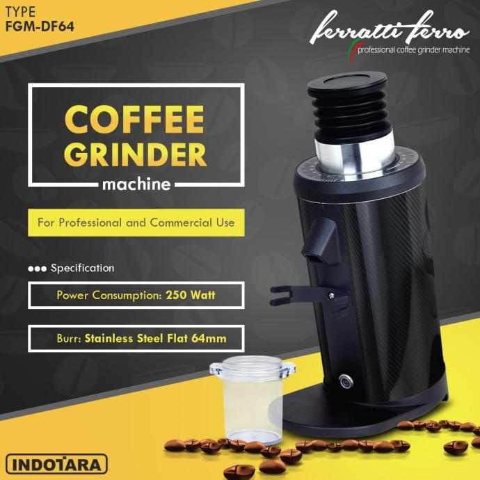 Coffee Grinder Ferratti Ferro Grinder Machine FGM DF64