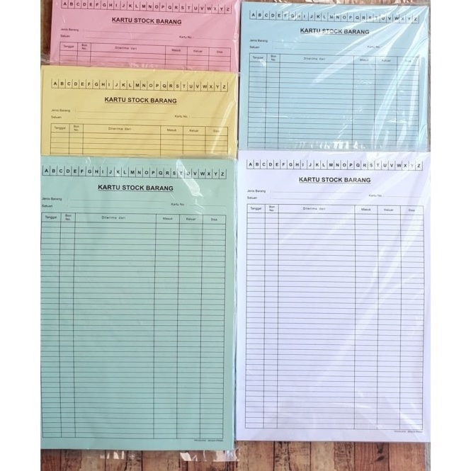 

DY42 Kartu Stok Barang isi 100 lembar Terbaru (⌒