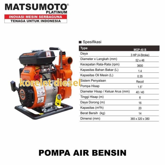 Discount Pompa Air Alkon Jinjing MATSUMOTO 1.5 INCH MGP40B