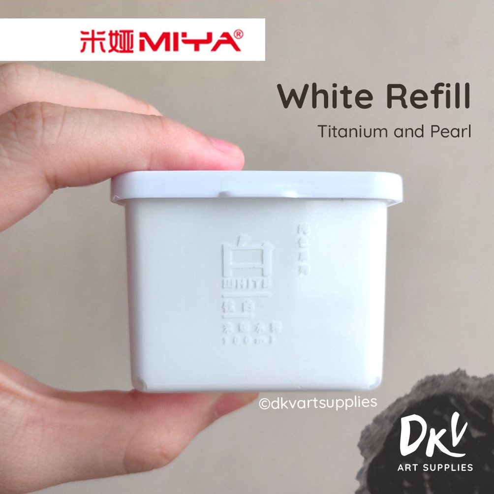 

79 Miya Himi Cat Gouache White Putih Refill 100ml 100 ml ✢COD