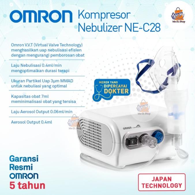 COMPRESSOR NEBULIZER OMRON NE C28 ALAT NEBULIZER OMRON NE-C28 ORIGINAL