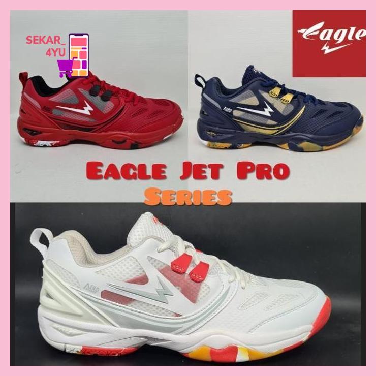 Sepatu Badminton EAGLE JET PRO Series (Original) sekar_4yu