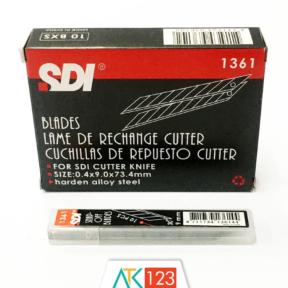 

Realpct Isi Cutter / Spare Blades SDI No. 1361 (9 mm, 30 Derajat)