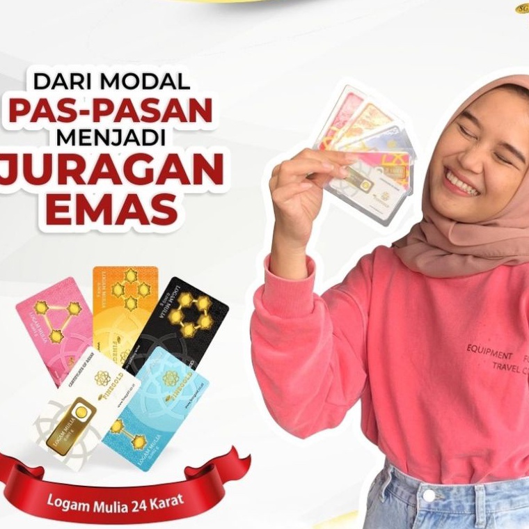 ➬Terkini✵➭ DB9E8 Fine Gold Emas Mini 0.001 gram Logam Mulia 24 Karat L97 Terbaru