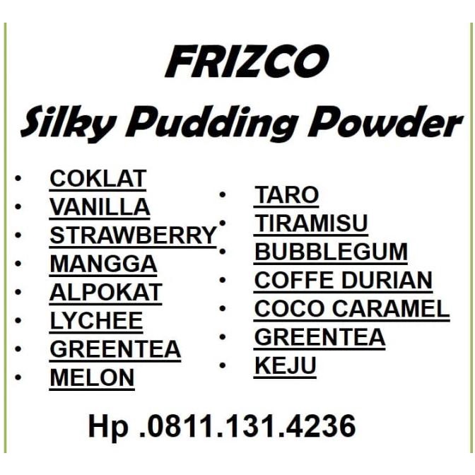 

FRIZCO ALPOKAD PUDDING 445gr PUYO SILKY PUDING SILKPUD ALPOKAT