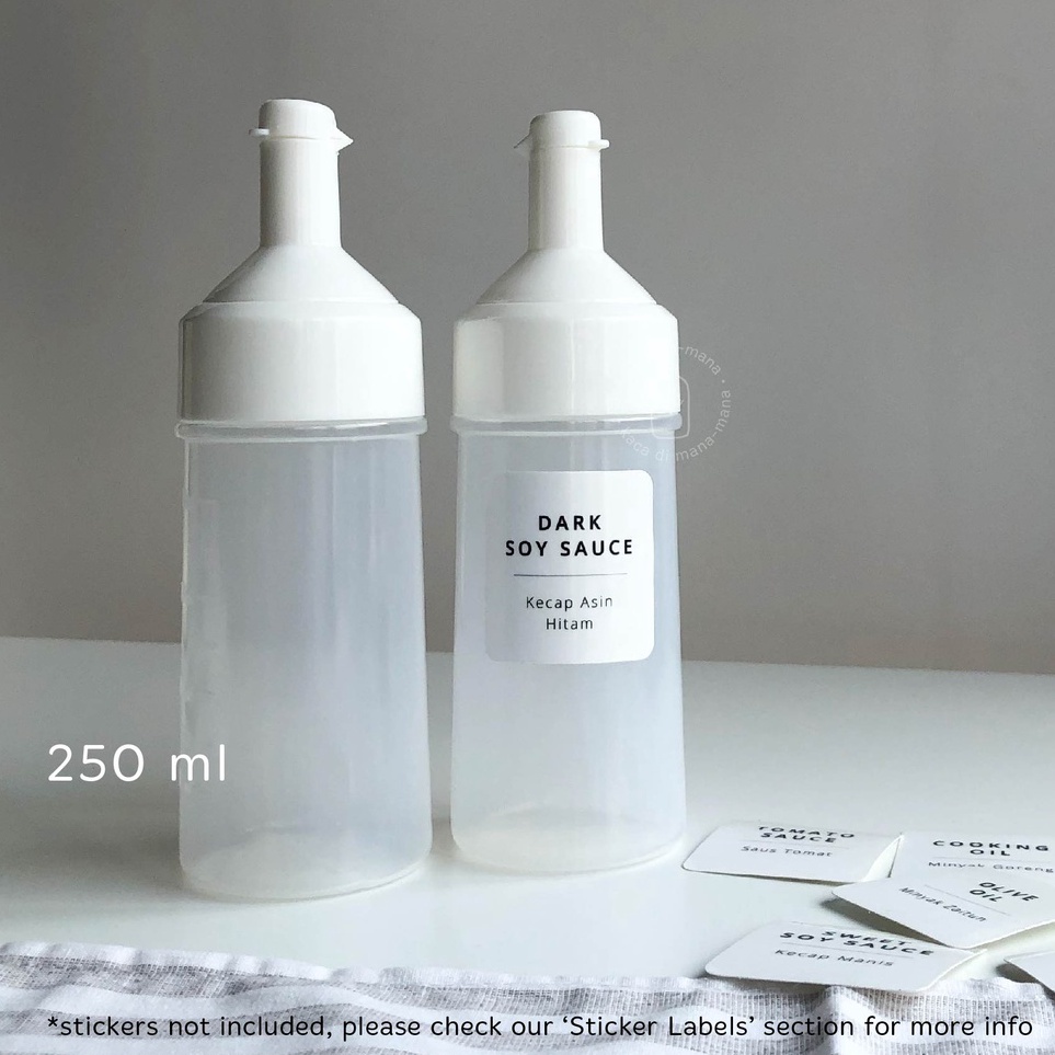 ←✻ Botol Saos Plastik 250ml - Plastic Sauce Bottle 250ml Produk Keren