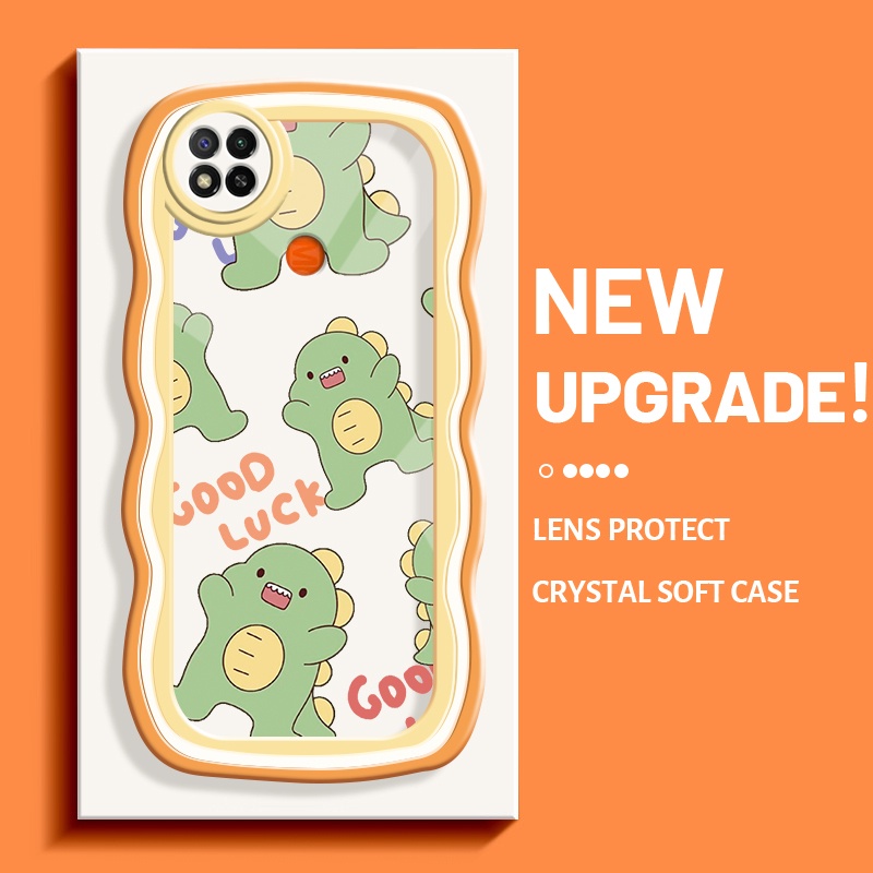 Casing Ponsel untuk Xiaomi Redmi 9C NFC Redmi 8 9A 10C 8A 9T Case lucu pola dinosaurus Casing ponsel