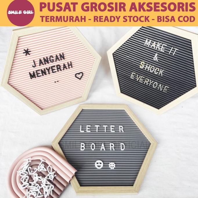 

=+=+=+] Papan Nama Bayi Hexagon / Letter Board Kekinian SmileGirl 28x25