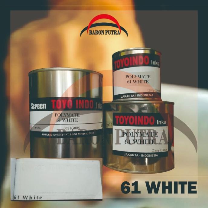 

~@~@~@~@] TINTA TOYO POLYMATE 61 WHITE 1 KG (TINTA SABLON PLASTIK)