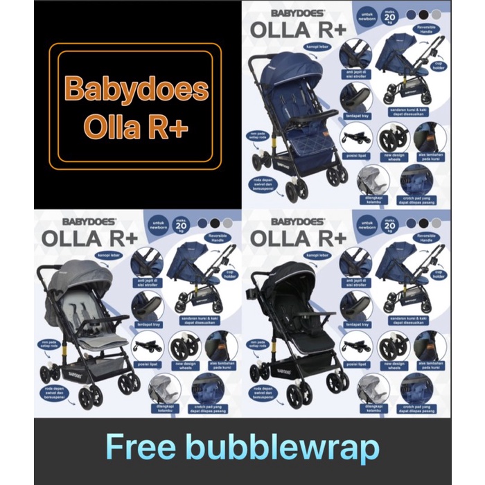 Terlaris Stroller Babydoes Olla R+, Babydoes Olla R Plus
