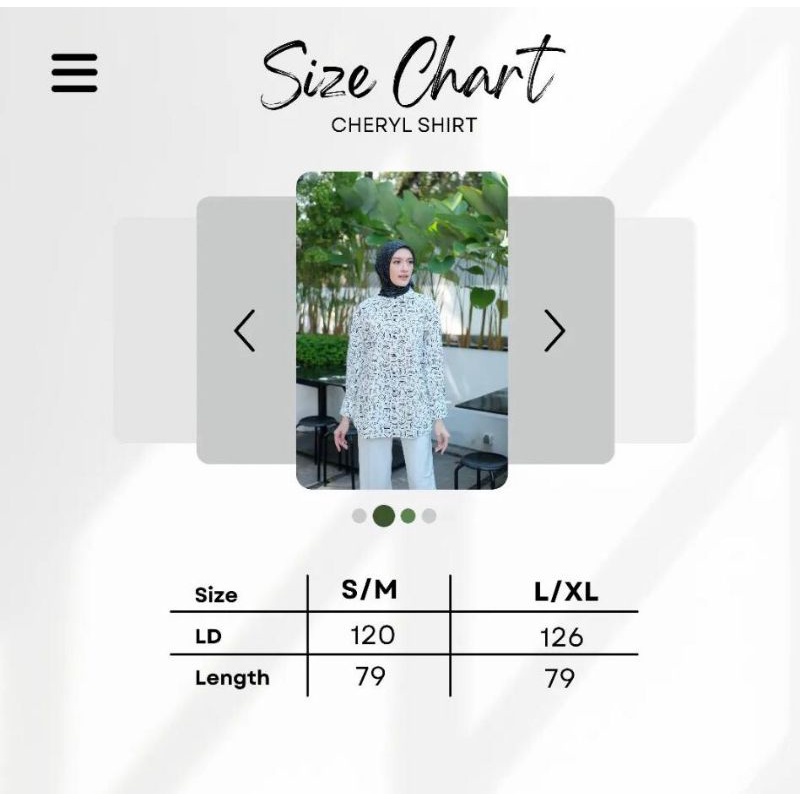 Korina-Korina Style-Cheryl Shirt Korina-Kemeja Original