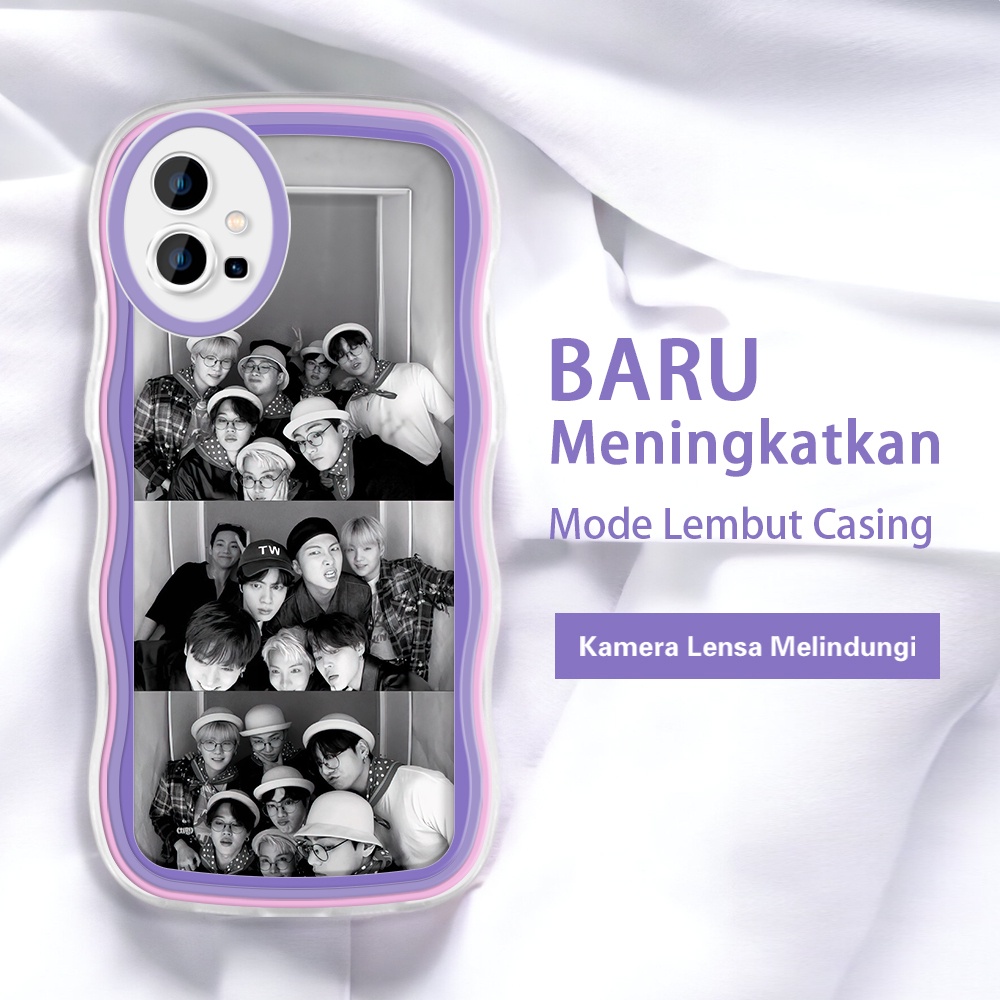 VIVO Y55 Y55S Y31 Y35 Y50 Y31 Y36 Y51 Y51A Y53 Y53S 5G 2021 2020 INS BTS BT21 Foto hitam dan putih C